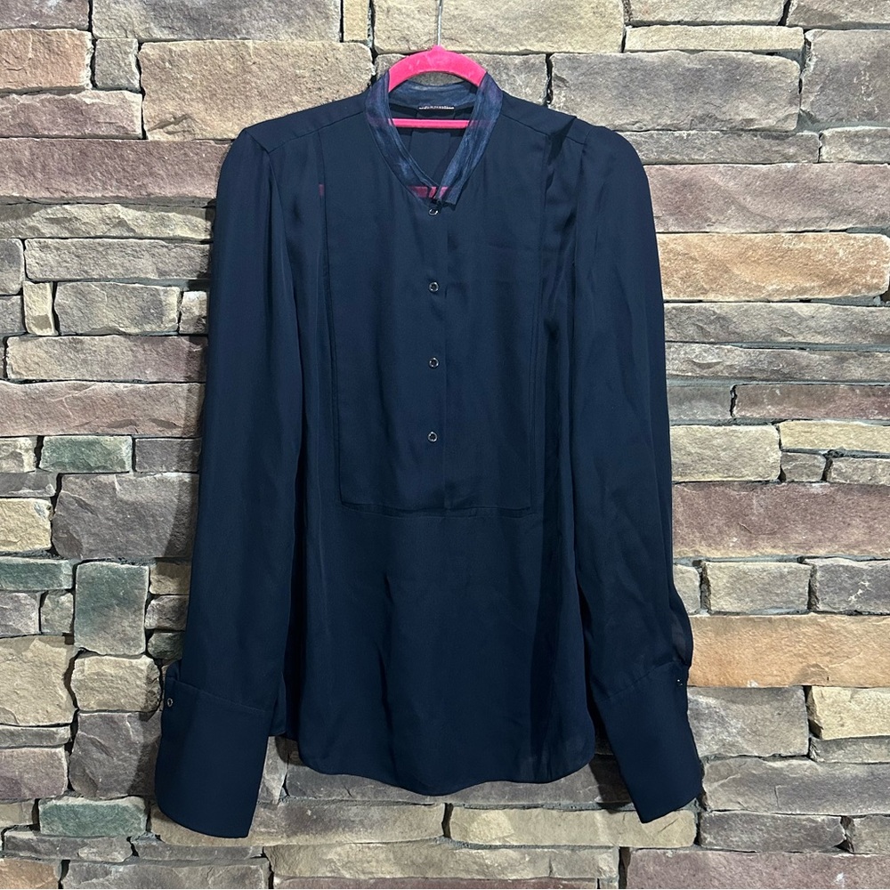 Elie Tahari 100% Slik Blouse Size Small